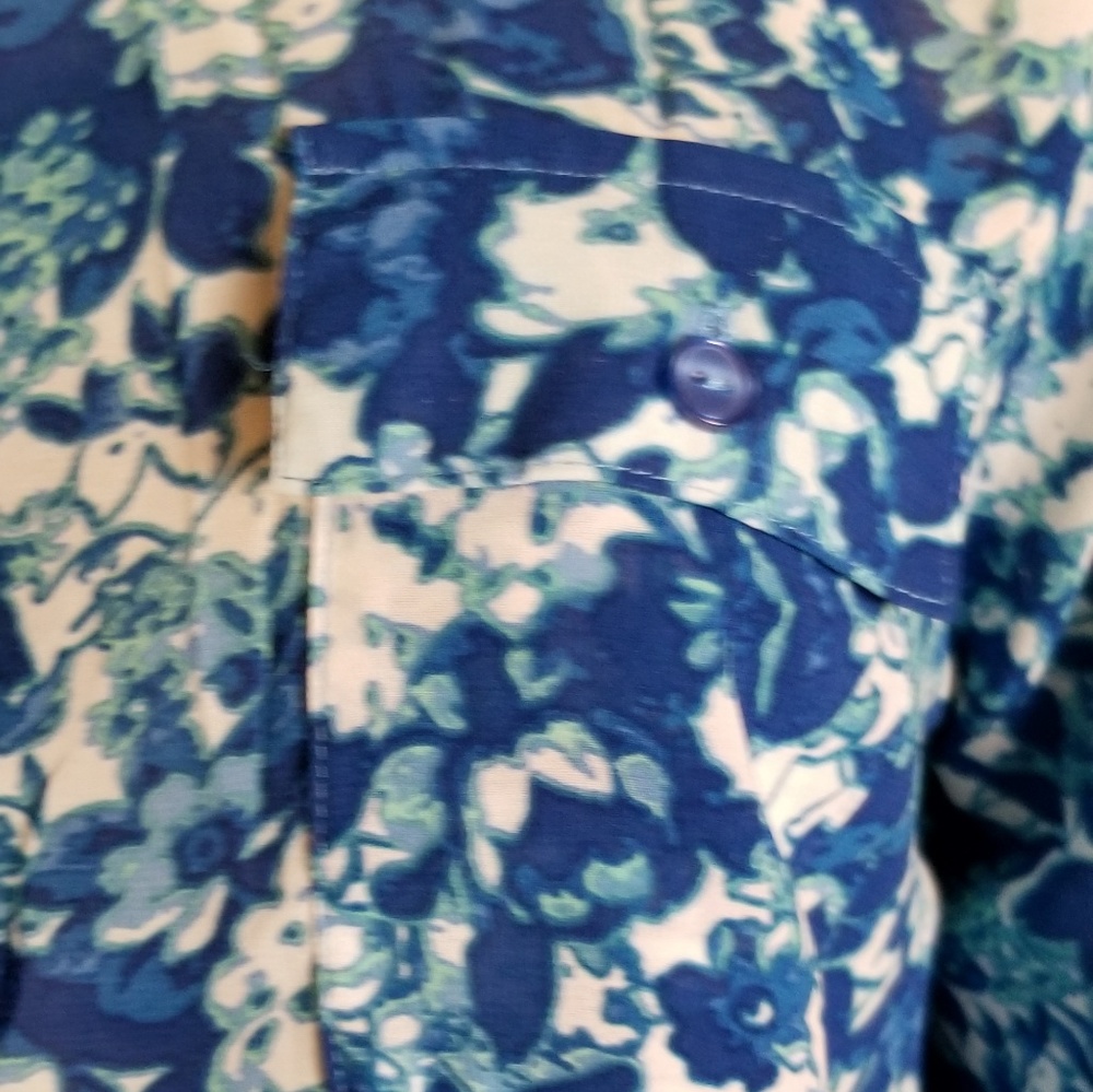Ambiance Apparel  3/4 Sleeves  Sheer Blouse - Picture 4 of 7